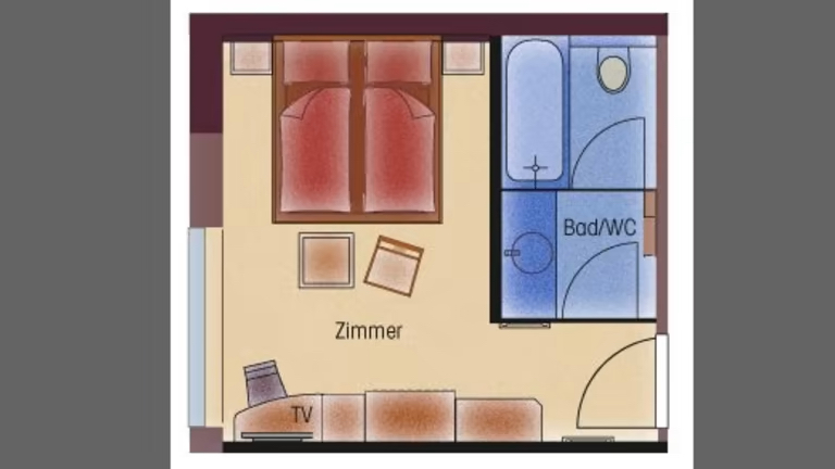 Grundriss Doppelzimmer